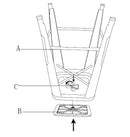 Cushion Seat for Paris Stool- Black PU