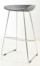 Replica Hay Kitchen Stool - 66cm Chrome & Black Leg Mad chair company 