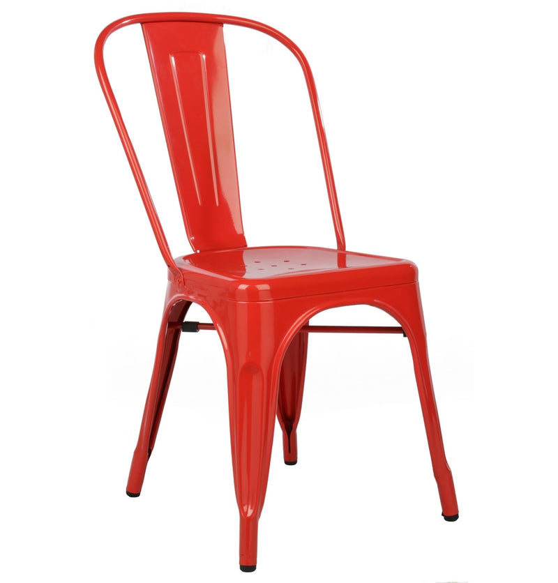 replica metal tolix Dining Chair red mad chair company 