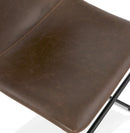 Vintage Sleigh Kitchen Stool 66cm Brown Mad chair Company