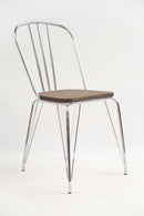 replica hairpin metal chair wood seat galvanised mad chair company 