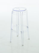 Replica Ghost stool - 76cm seat height polycarbonate clear Mad chair company