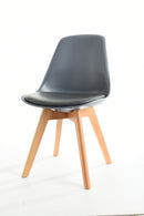 eplica eames dsw wood leg padded seat plastic grey mad chair