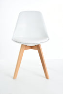 replica eames dsw wood leg padded seat plastic white mad chair company 