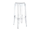 Replica Ghost stool - 76cm seat height polycarbonate clear Mad chair company