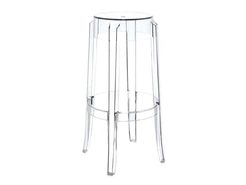Replica Ghost stool - 76cm seat height polycarbonate clear Mad chair company