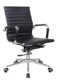 Replica Eames Mid Back Office Chair - Leather Mad Chair Company