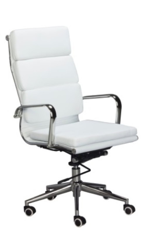 Replica Eames High Back Padded Office Chair - PU Mad Chair Company