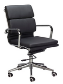 Replica Eames Mid Back Padded Office Chair - PU Mad Chair Company